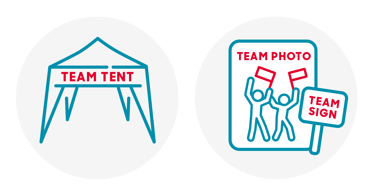 Team tent badge