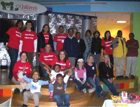 ExxonMobile employees host a play day with patients