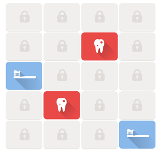 Image of the dental matching game