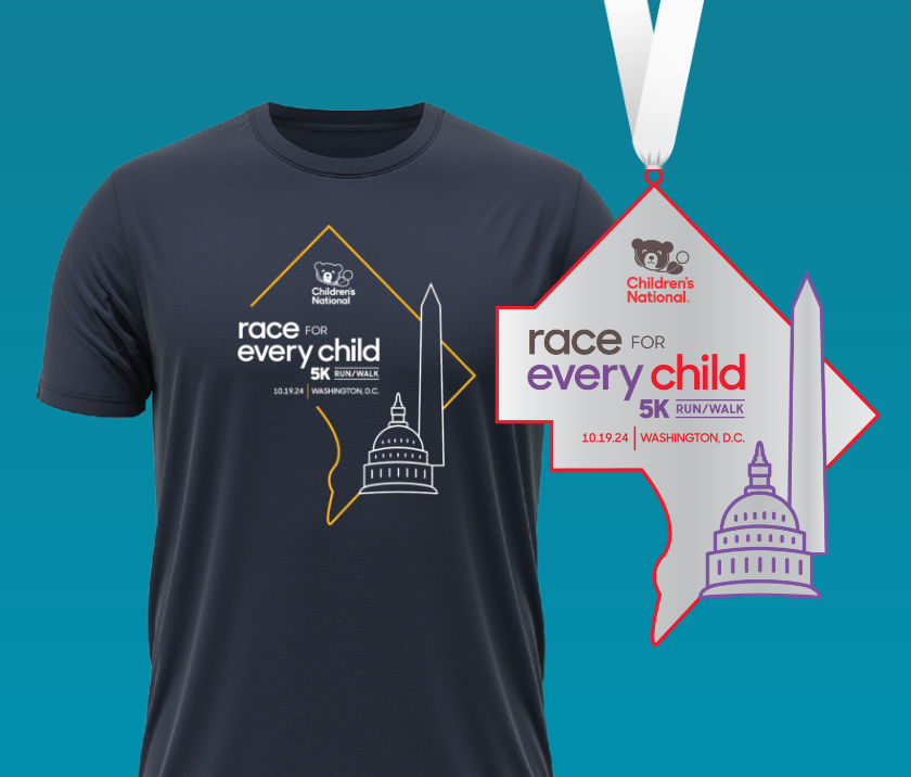 Image of T-shirt and medal
