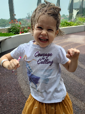 Amelia at Children's Healing Garden